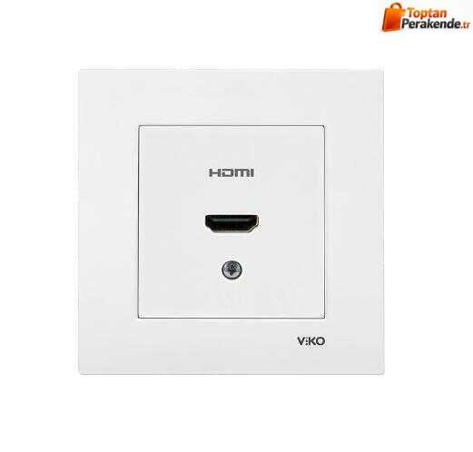 Viko Karre/Meridian Beyaz Hdmı Konnektör Mekanizma (Çerçeve Hariç) 90967168